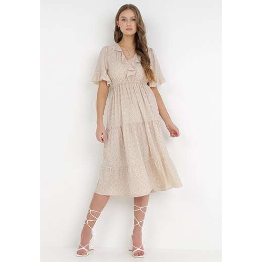 Beżowa Sukienka Phoebanthe M Born2be Odzież