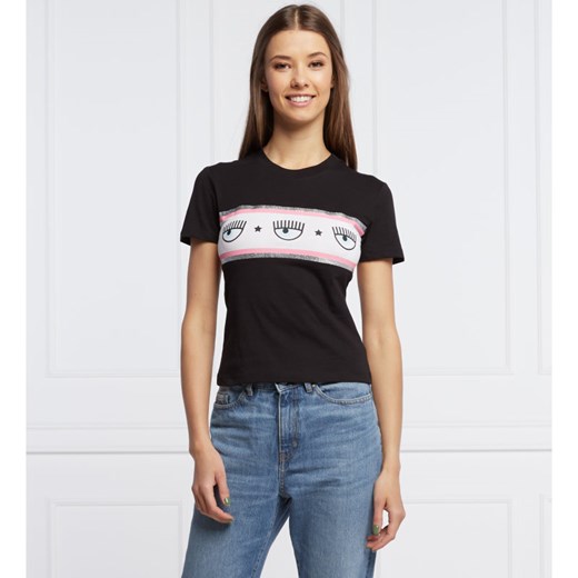 Chiara Ferragni T-shirt | Slim Fit Chiara Ferragni S wyprzedaż Gomez Fashion Store
