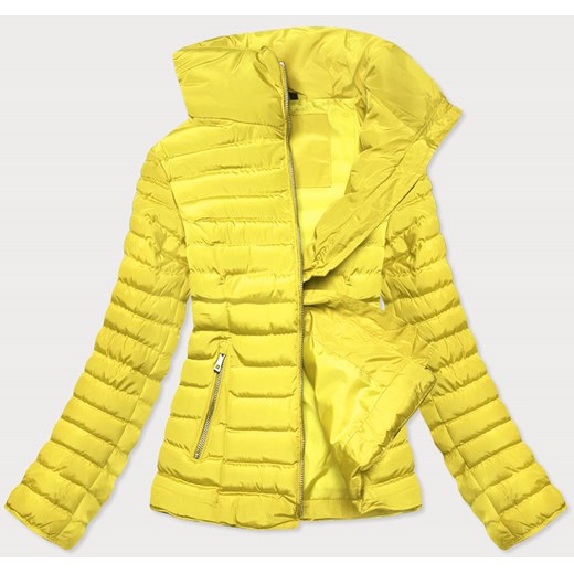 Przejściowa pikowana kurtka damska żółta (23063-3) ze sklepu goodlookin.pl w kategorii Kurtki damskie - zdjęcie 131437677