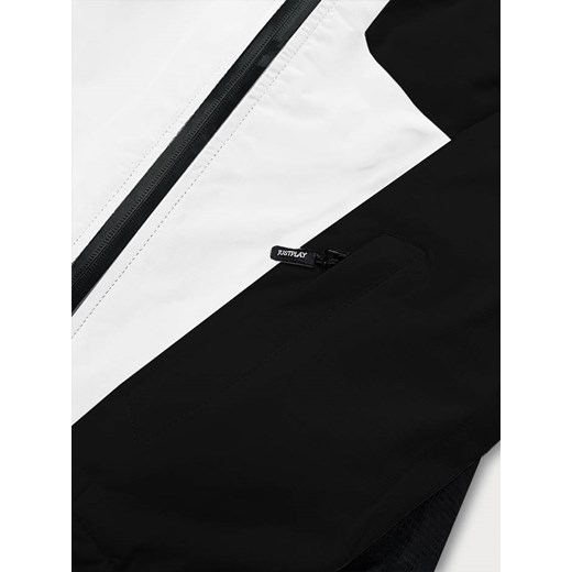 ZIMOWA KURTKA SNOWBOARDOWA DAMSKA CZARNO-BIAŁA (B2357) Goodlookin.pl XL (42) goodlookin.pl