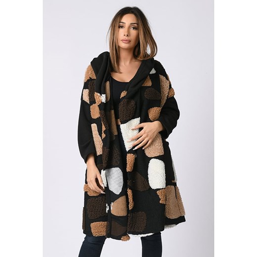 Kardigan w kolorze jasnobrązowo-czarnym Plus Size Company 44/46 wyprzedaż Limango Polska