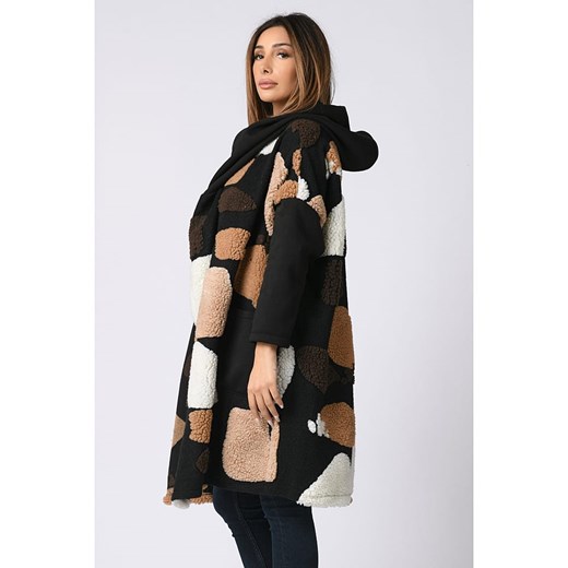 Kardigan w kolorze jasnobrązowo-czarnym Plus Size Company 40/42 Limango Polska okazja
