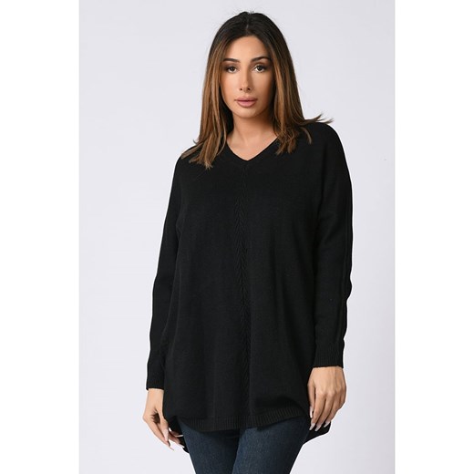 Sweter w kolorze czarnym Plus Size Company 44/46 okazja Limango Polska
