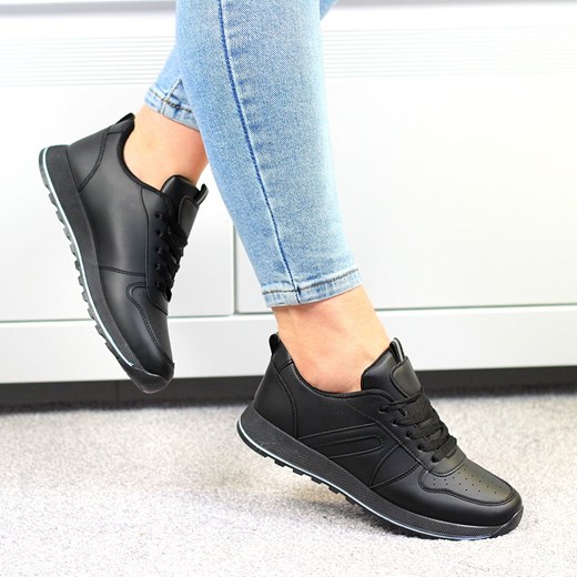 Czarne skórzane adidasy damskie Classic New 39 Taniebuty24.pl 38 Tanie Buty 24