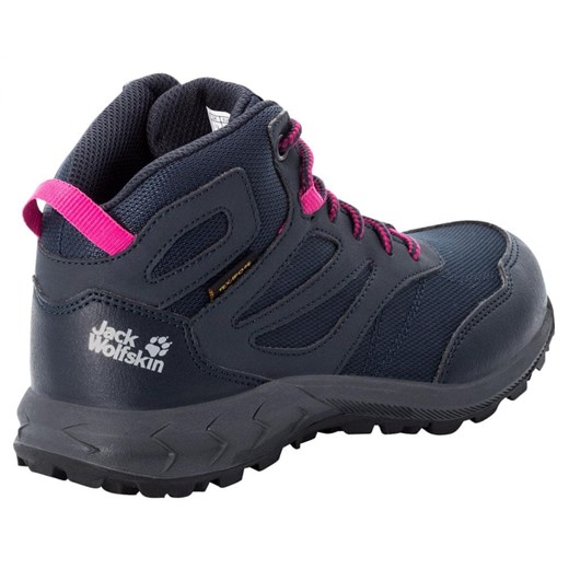 Jack Wolfskin buty outdoorowe do kostki dziewczęce Woodland Texapore Mid 4042152 Jack Wolfskin 38.0 wyprzedaż Mall