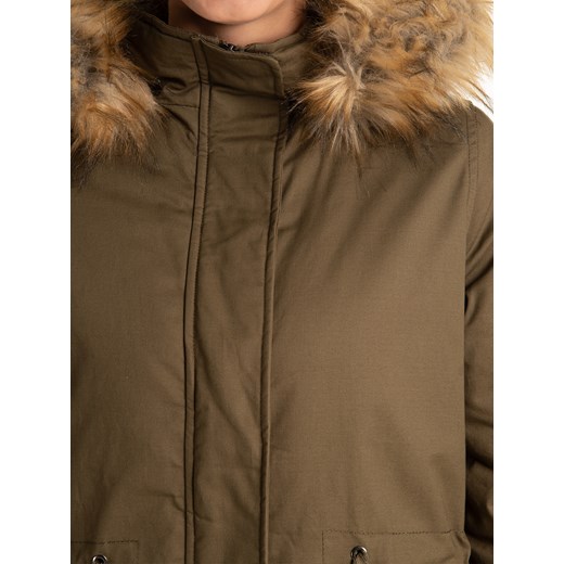 GATE Bawełniana kurtka parka ze sztucznym futerkiem XS Gate XS okazja gateshop