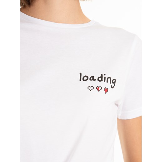 GATE T-shirt z bawełny z nadrukiem XS Gate M wyprzedaż gateshop