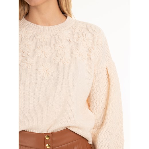 GATE Dziewczęcy sweter z okrągłym dekoltem i haftem XS Gate M okazja gateshop