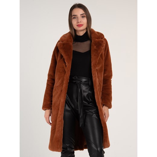 GATE Długi płaszcz damski ze sztucznego futra 34 Gate 36 okazyjna cena gateshop