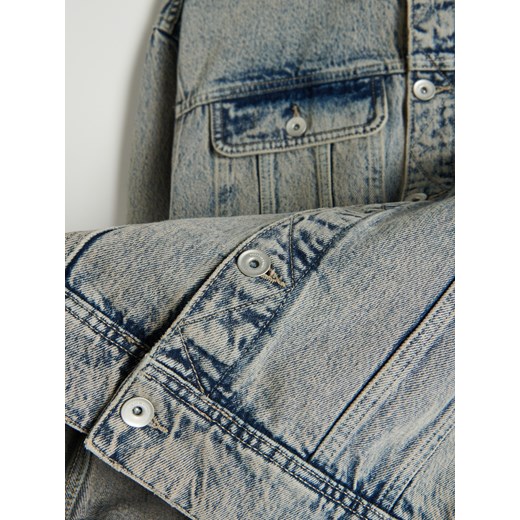 Reserved - Jeansowa kurtka z kieszeniami - Beżowy Reserved XL Reserved