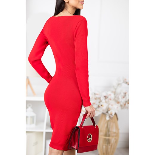 Sukienka DEFREA RED uniwersalny promocja Ivet Shop