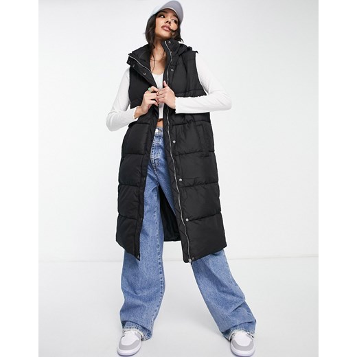 New Look – Czarny bezrękawnik z kapturem-Black New Look 40 Asos Poland