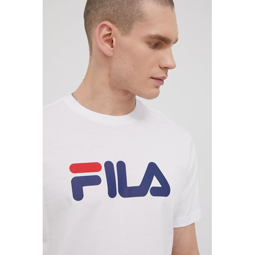 Fila t-shirt bawełniany kolor biały z nadrukiem Fila S ANSWEAR.com