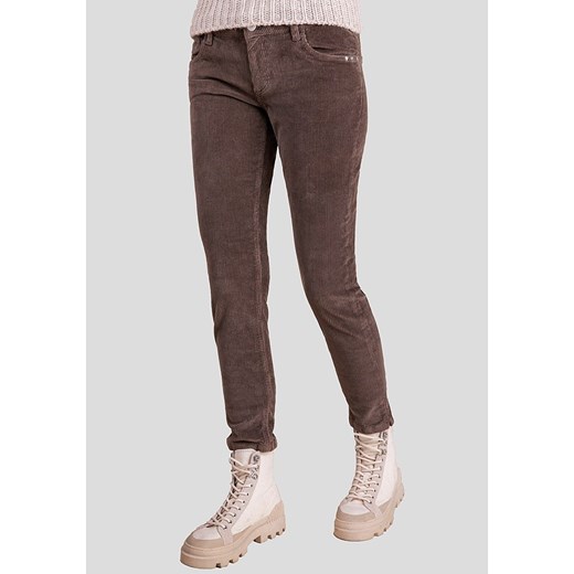 Spodnie sztruksowe "Chloe" - Skinny fit - w kolorze brązowym Blue Fire W29/L29 promocyjna cena Limango Polska