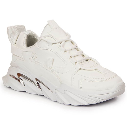 Sneakersy damskie na platformie białe Potocki Potocki 38 wyprzedaż ButyRaj.pl