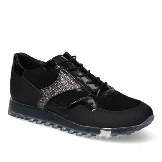 Sneakersy Kampa N520/525/108/149/518 Czarne Lico ze sklepu Arturo-obuwie w kategorii Buty sportowe damskie - zdjęcie 131588648