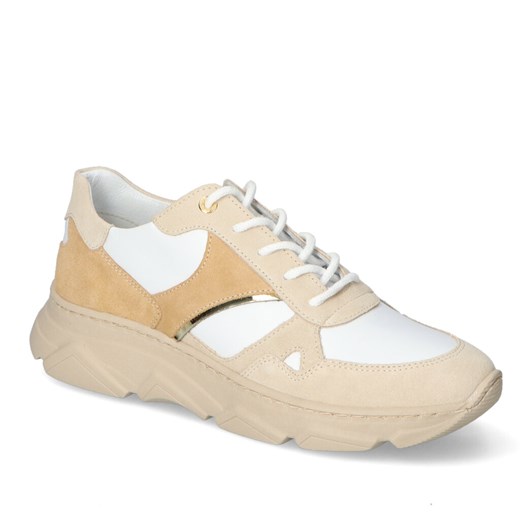 Sneakersy Kampa N561/533/09/509/344 Beżowe/Białe Zamsz ze sklepu Arturo-obuwie w kategorii Buty sportowe damskie - zdjęcie 131588655