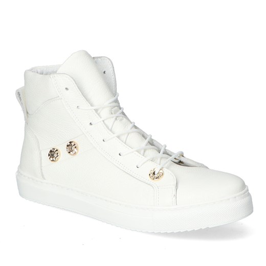 Półbuty Kampa N599/444 Białe Lico ze sklepu Arturo-obuwie w kategorii Półbuty damskie - zdjęcie 131588719