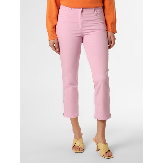 Zerres Spodnie Kobiety różowy jednolity ze sklepu vangraaf w kategorii Spodnie damskie - zdjęcie 131589917