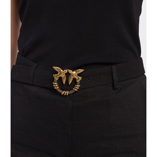Pinko Lniane spodnie z paskiem PLAZA Pinko 34 Gomez Fashion Store