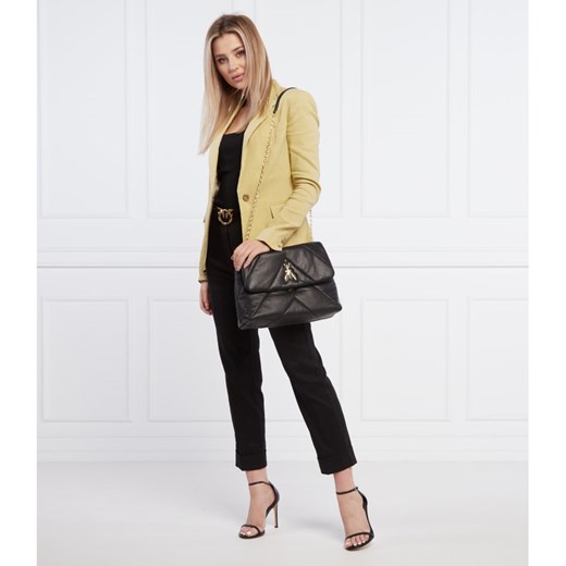 Pinko Lniane spodnie z paskiem PLAZA Pinko 36 Gomez Fashion Store
