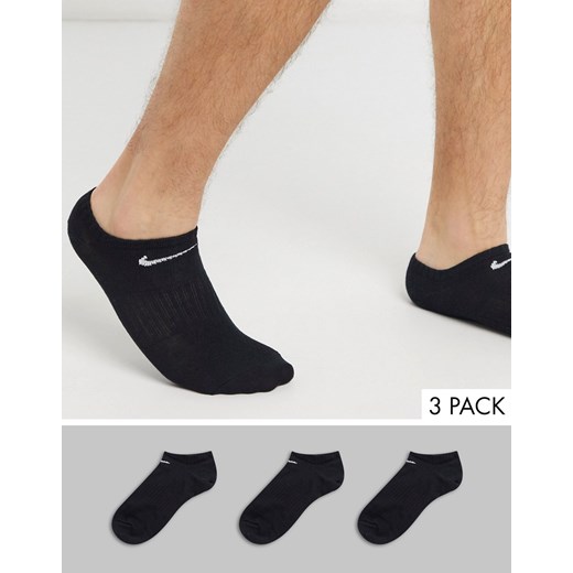 Nike Training – Unisex – Zestaw 3 par czarnych skarpetek sportowych-Black L Asos Poland
