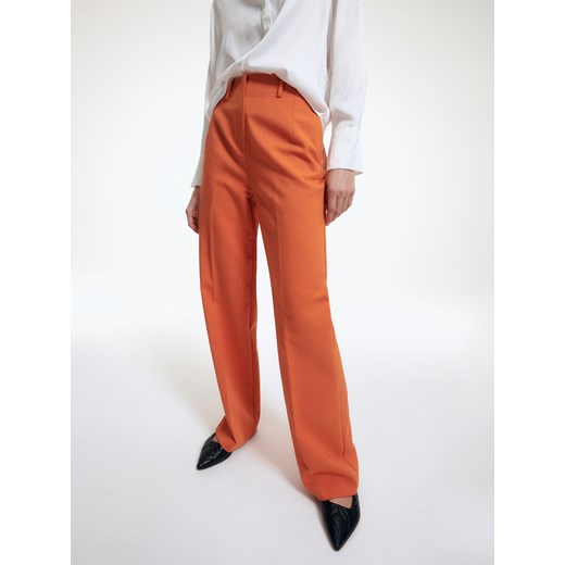 Reserved - Spodnie z kantem - Pomarańczowy Reserved M Reserved