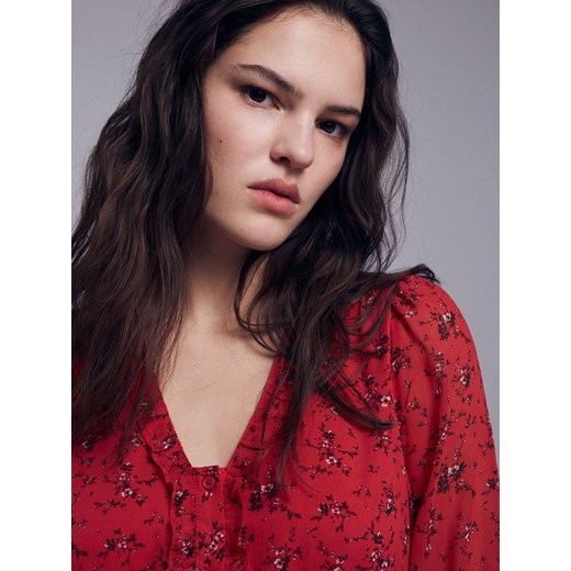 Reserved - Wzorzysta sukienka - Czerwony Reserved 42 Reserved