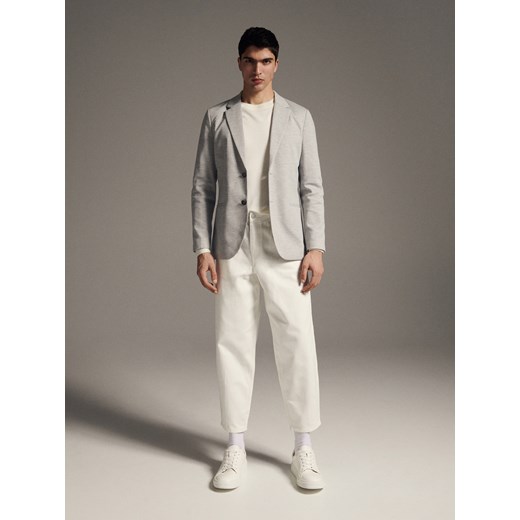 Reserved - Marynarka slim fit - Jasny szary Reserved M Reserved
