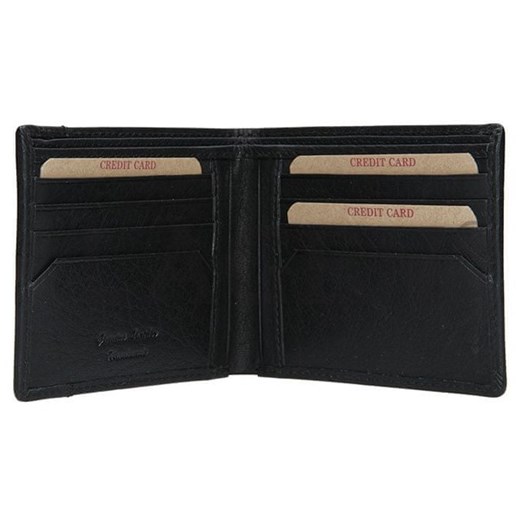 Lagen Czarny portfel skórzany 9113 czarny Lagen okazyjna cena Mall