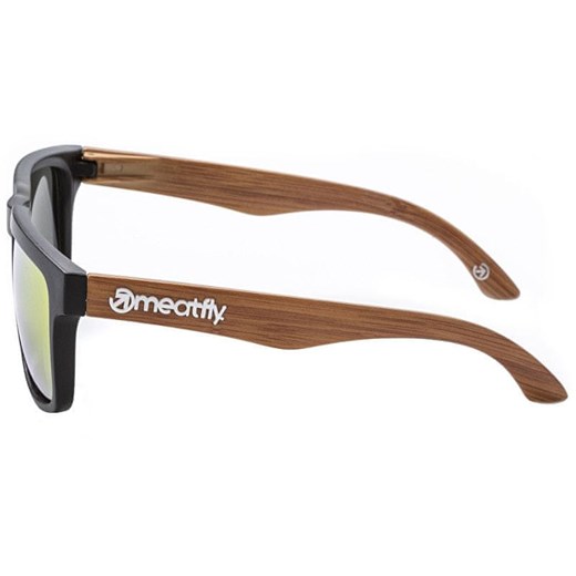 MEATFLY Okulary przeciwsłoneczne Memphis 2 D- Black, Wood Meatfly Mall