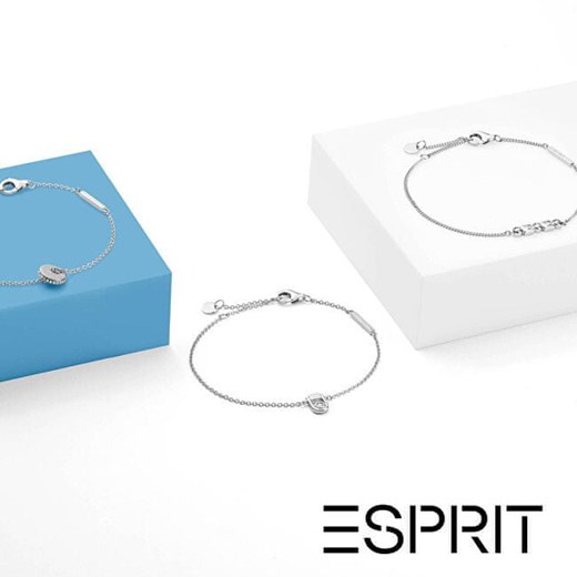 Esprit Srebrny bransoletka z musującym koralikiem ESBR00511117 Esprit Mall