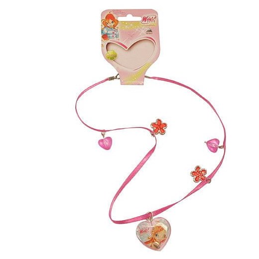 Winx Club Naszyjnik Klubu Winx, Naszyjnik 04 z zawieszkami Bloom ciemnoróżowy Mall