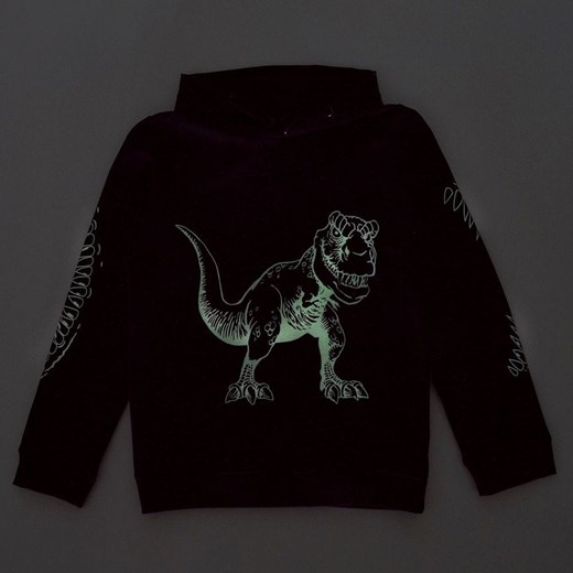 Garnamama bluza świecąca dziewczęca Happy Monster Neon 146 czarna Garnamama 152 Mall