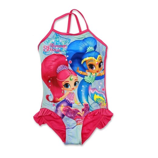 SETINO Jednoczęściowy strój kąpielowy dziewczęcy "Shimmer i Shine" - ciemno Setino 110 / 4–5 lat Mall