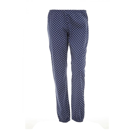 Pants with polka dots terranova niebieski 