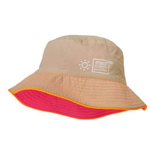 Maximo kapelusz przeciwsłoneczny dziewczęcy z ochroną UV 51 beżowy Maximo 53 Mall wyprzedaż
