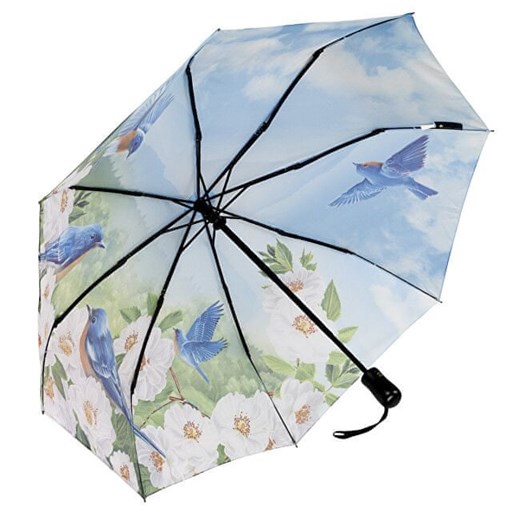 Blooming Brollies Panie składane w pełni automatyczny parasol niebieskie ptaki Blooming Brollies Mall