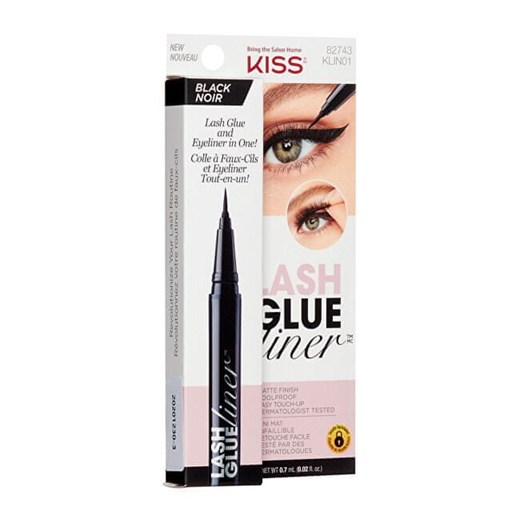 KISS Klej do rzęs z wkładką Lash Glue LinerBlack 0,7 ml Kiss Mall