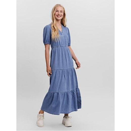 Vero Moda Sukienka damska VMPENELOPE 10255439LightBlueDenim (Rozmiar XS) Vero Moda M okazja Mall