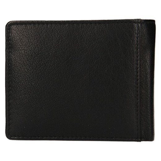 Lagen Mens czarny skórzany portfel Czarny PW-521-1 Lagen Mall