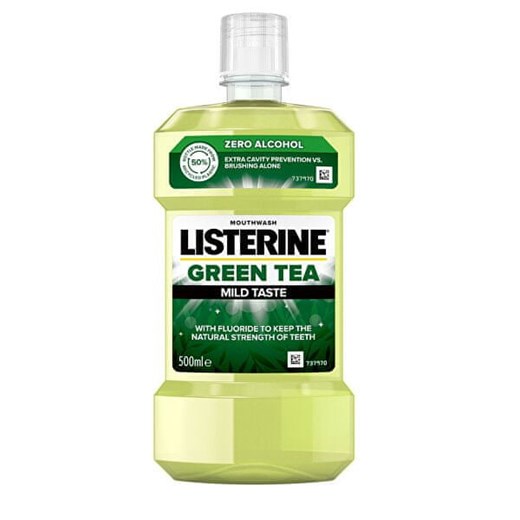 Listerine Płyn do płukania ust bez alkoholu Green Tea (Mouth Wash) 500 ml Listerine promocja Mall
