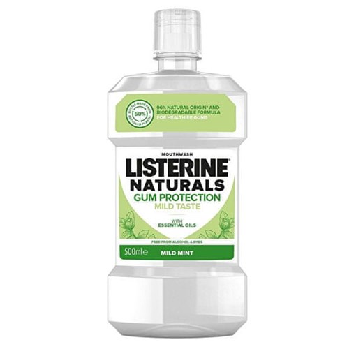 Listerine Natura l s płukania jamy ustnej z ochroną dziąseł (Objętość 500 ml) Listerine Mall