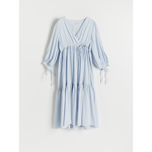 Reserved - Kopertowa sukienka - Niebieski Reserved 34 Reserved