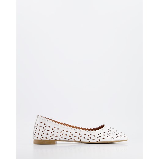 VENEZIA Baleriny damskie - 14446 WHITE Venezia 38 Venezia