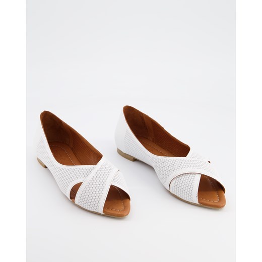 VENEZIA Baleriny z odkrytym noskiem - 14452 WHITE Venezia 38 Venezia
