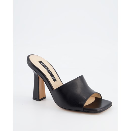 VENEZIA Klapki damskie - 1647 NAPPA NERO Venezia 40 Venezia