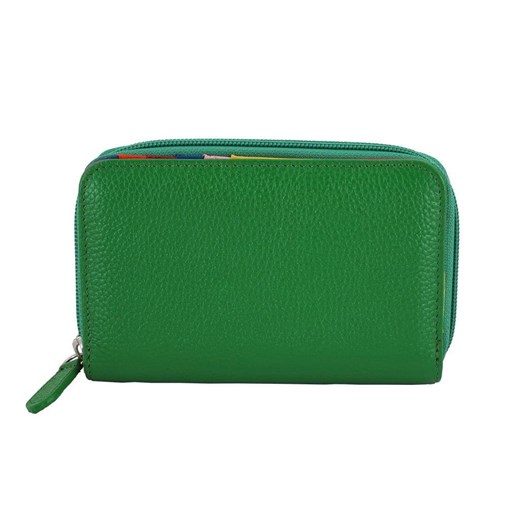 Barberini's - skórzany portfel damski - Zielony ze sklepu Barberinis w kategorii Portfele damskie - zdjęcie 131889739