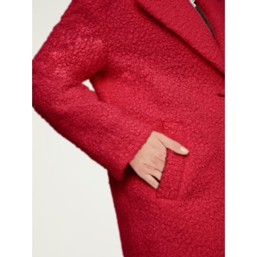 Płaszcz pluszowy w kolorze czerwonym Heine 36 promocja Limango Polska