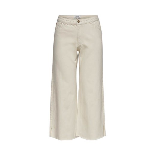 ONLY Spodnie damskie ONLSONNY HW WIDE CROP DNM JEANS YORK Ecru (Wielkość 26/32) 26/32 promocja Mall